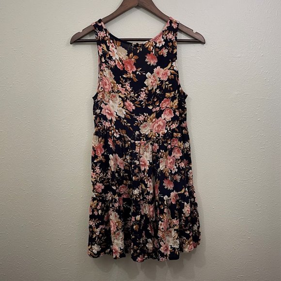 AEO Sz XS Floral Babydoll Slip Dress - Picture 3 of 11
